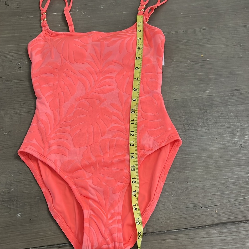 La Blanca One Pieces Island Palm Coral Swimsuit New Tummy Control 50SPF - Picture 13 of 13
